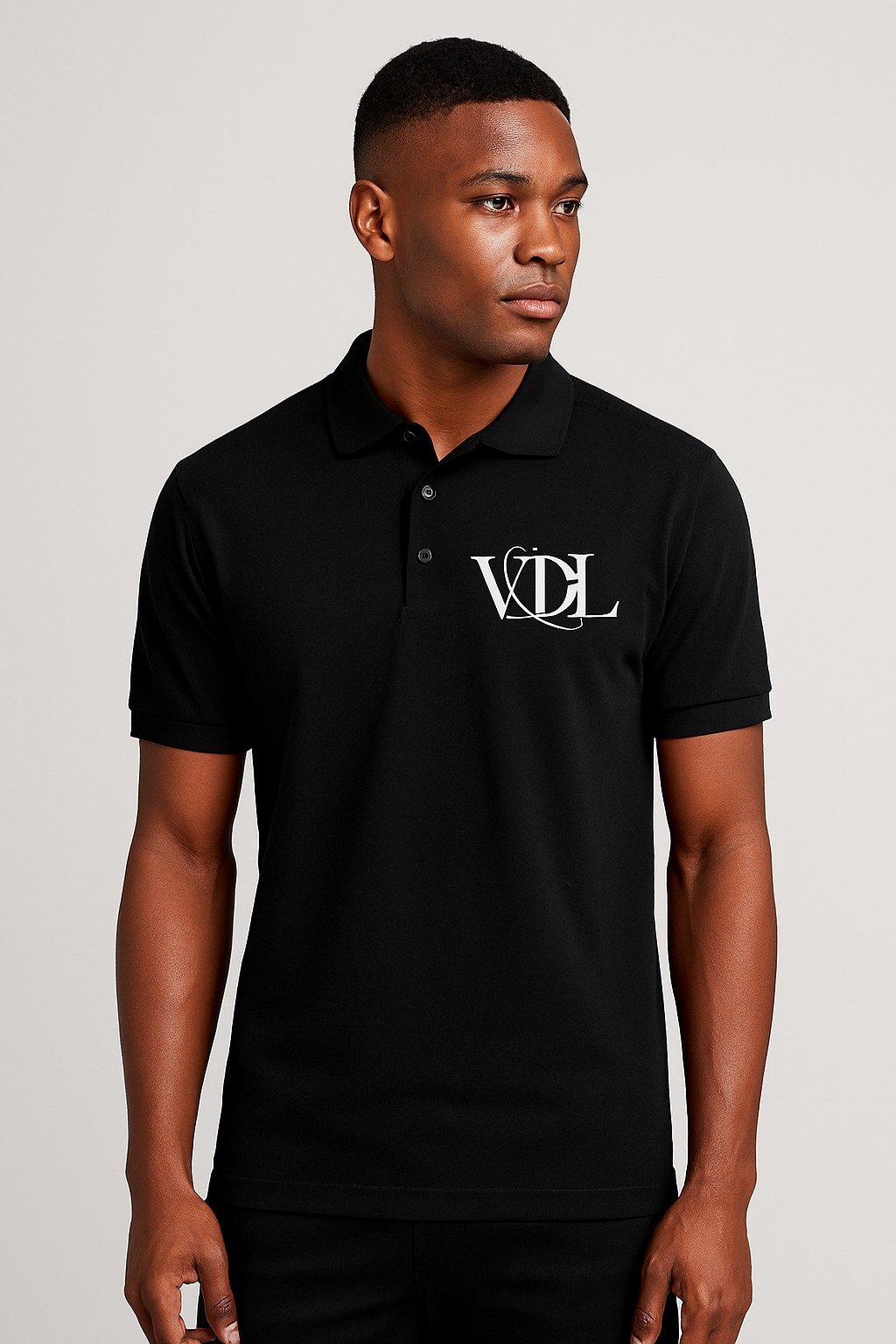 miniature de Polo Noir  Élégance au quotidien